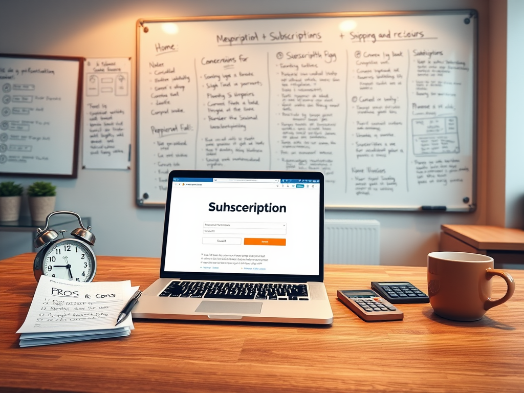 A visually informative graphic highlighting key points to remember before canceling a Shipmentsfree.com subscription, featuring icons for a trial period reminder, billing implications, pending rebates, and data privacy concerns.